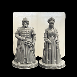 Молд силиконовый "Шахматные фигуры Царь и Девица (король и ферзь)"