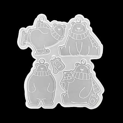 Молд силиконовый "Медведи"