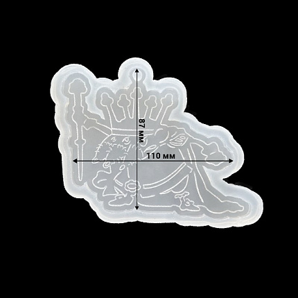 Молд силиконовый "Трехголовый мышиный король"