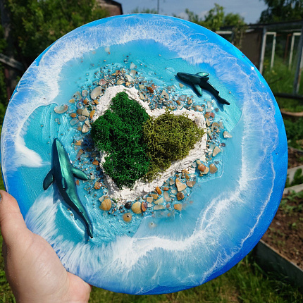 Молд силиконовый "2 акулы"