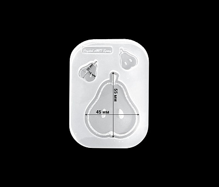 Молд силиконовый "Груши с гравировкой N2"