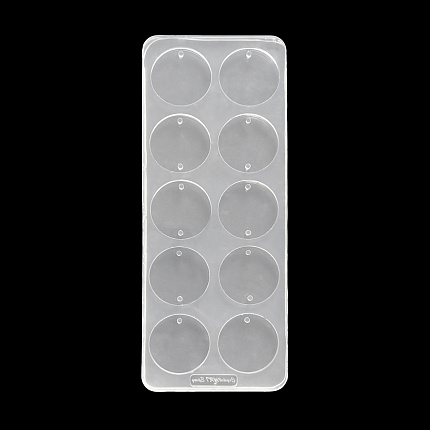 Молд силиконовый "Круги с отверстиями"